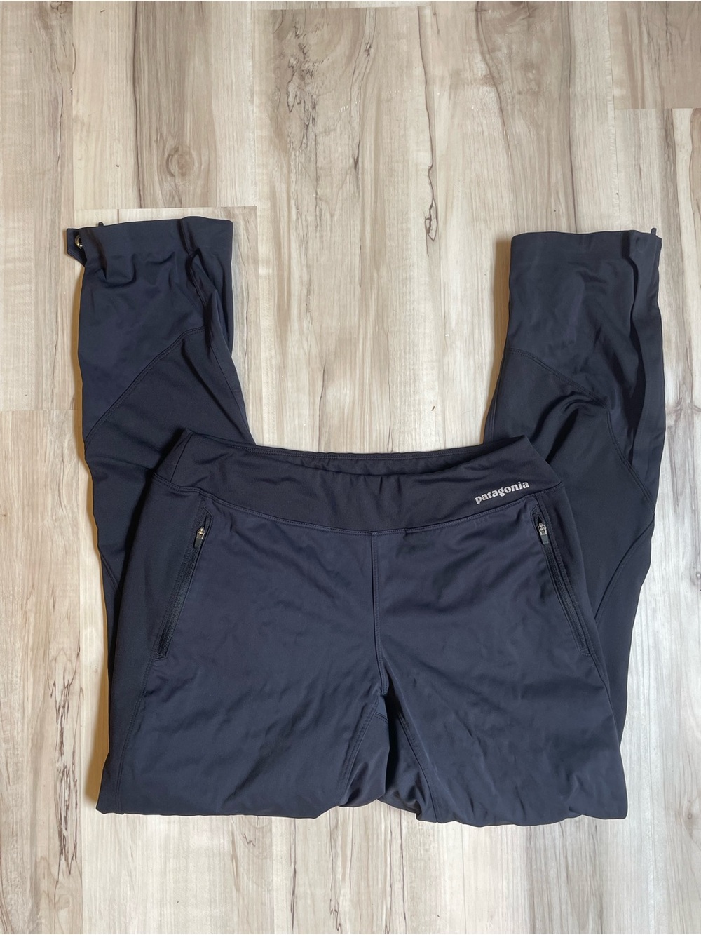 Patagonia Black Softshell Hiking Pants with Zipper Pockets